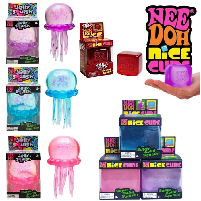 Jellyfish X Cube Squish Toy