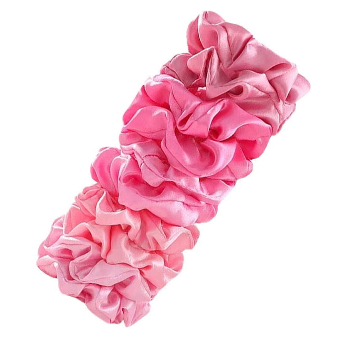25/10//6pcs Satin Scrunchies Girls Elastic Hair Band Ponytail Holder Ties Rubber Bands Fashion Women Accessories Solid Scrunchy